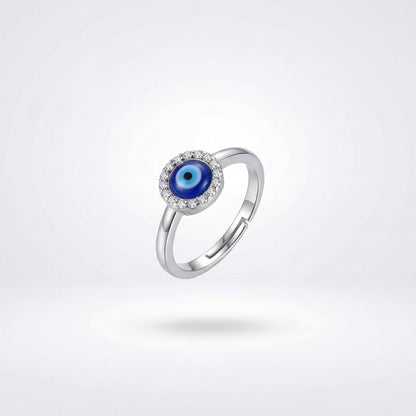Silver Adjustable Nazar Ring product image 1