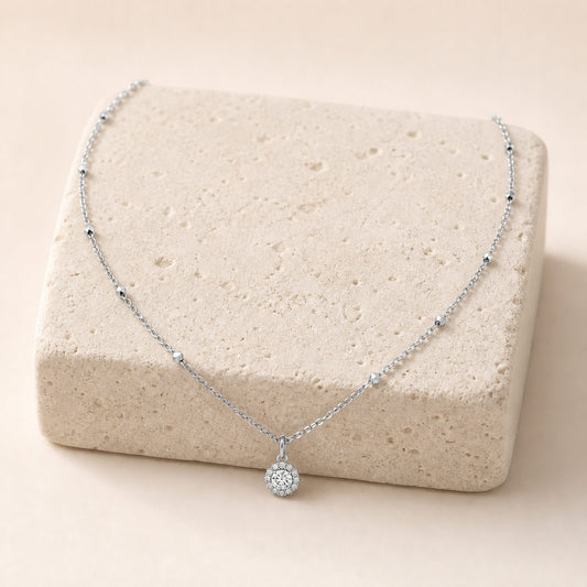 Silver Noir Orbit Pendant product image 2