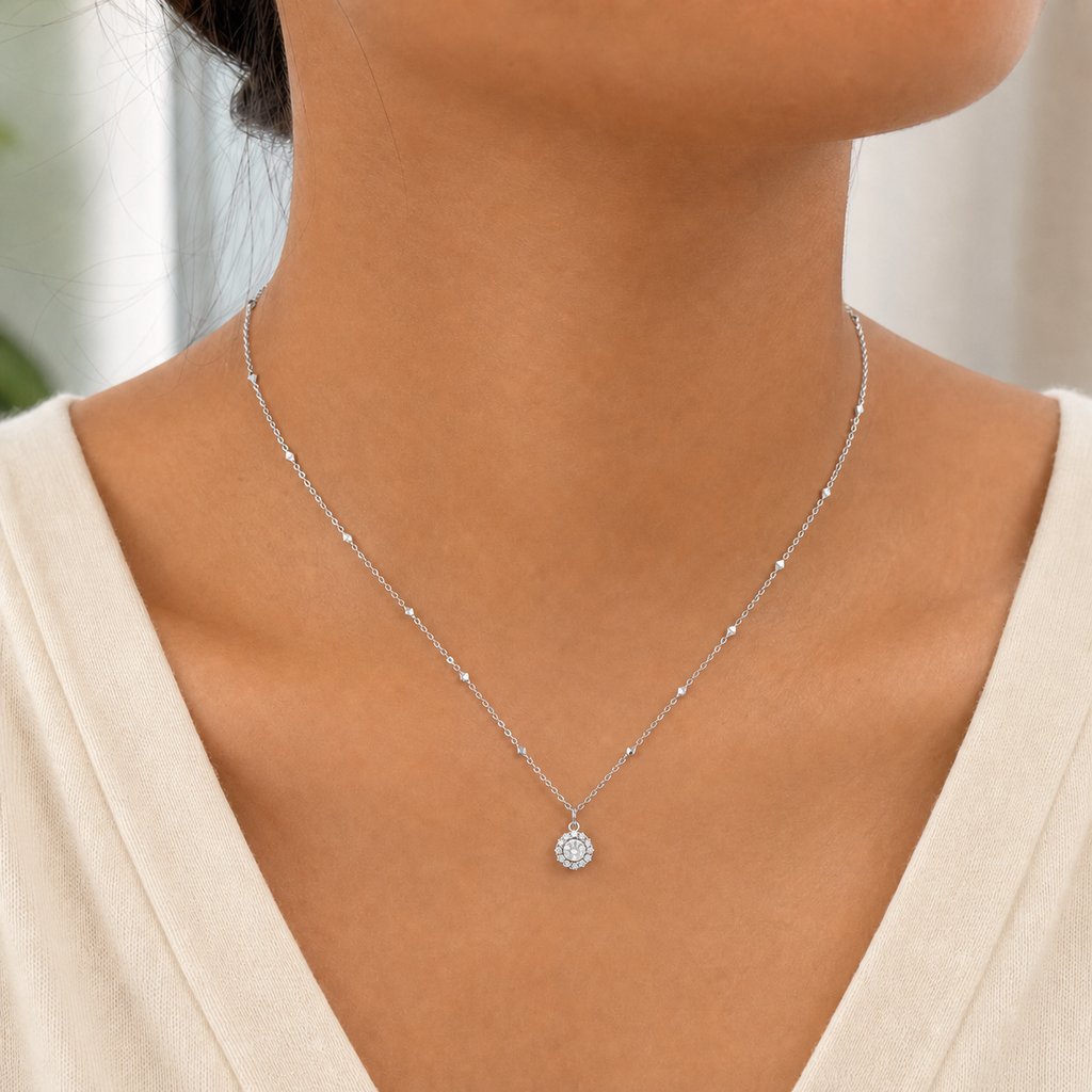 Silver Noir Orbit Pendant product image 3