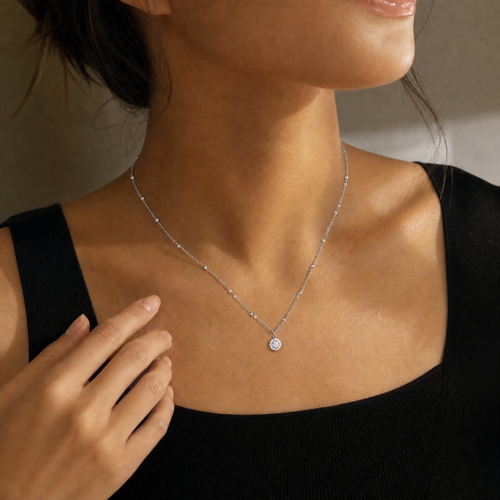 Silver Noir Orbit Pendant product image 4