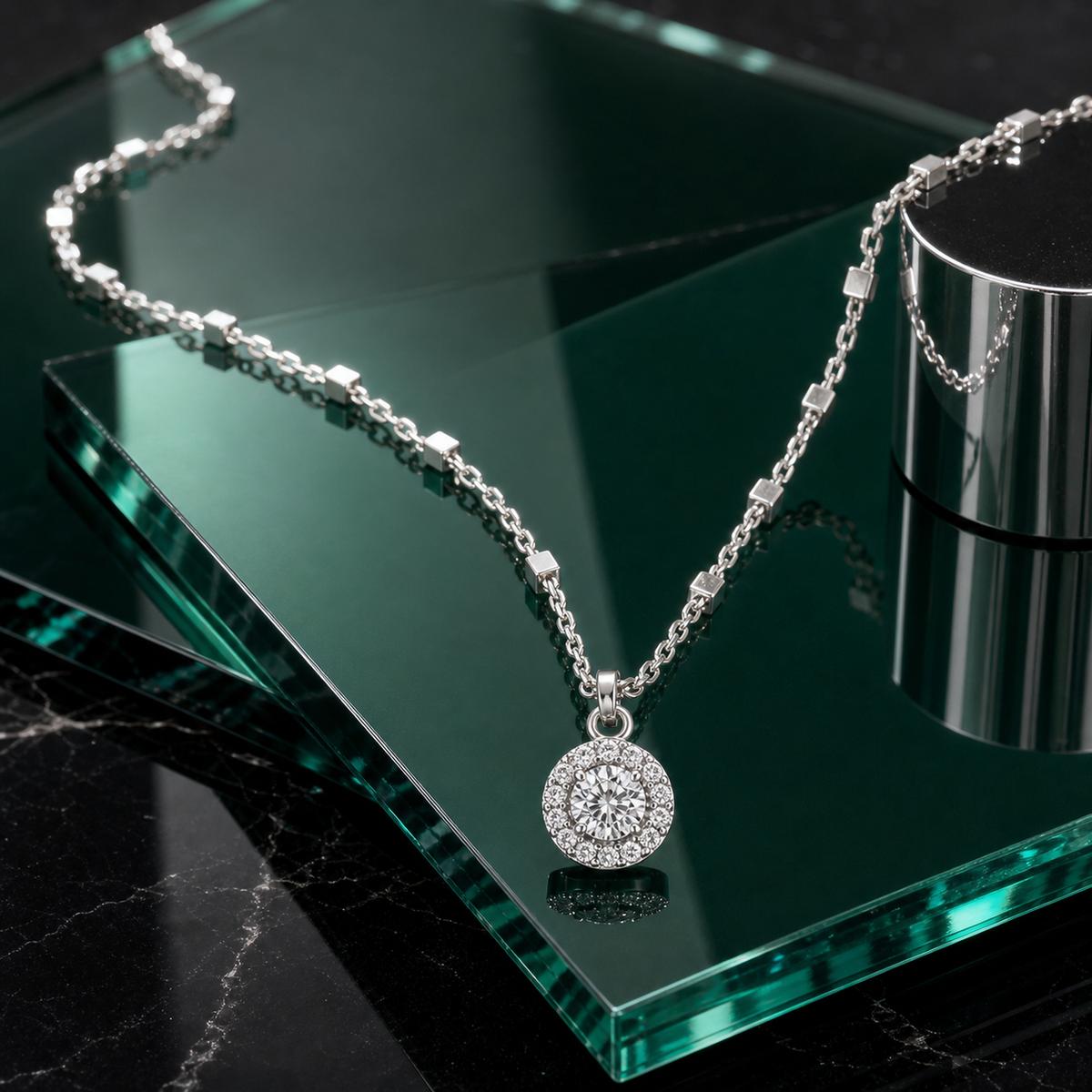 Silver Noir Orbit Pendant product image 3
