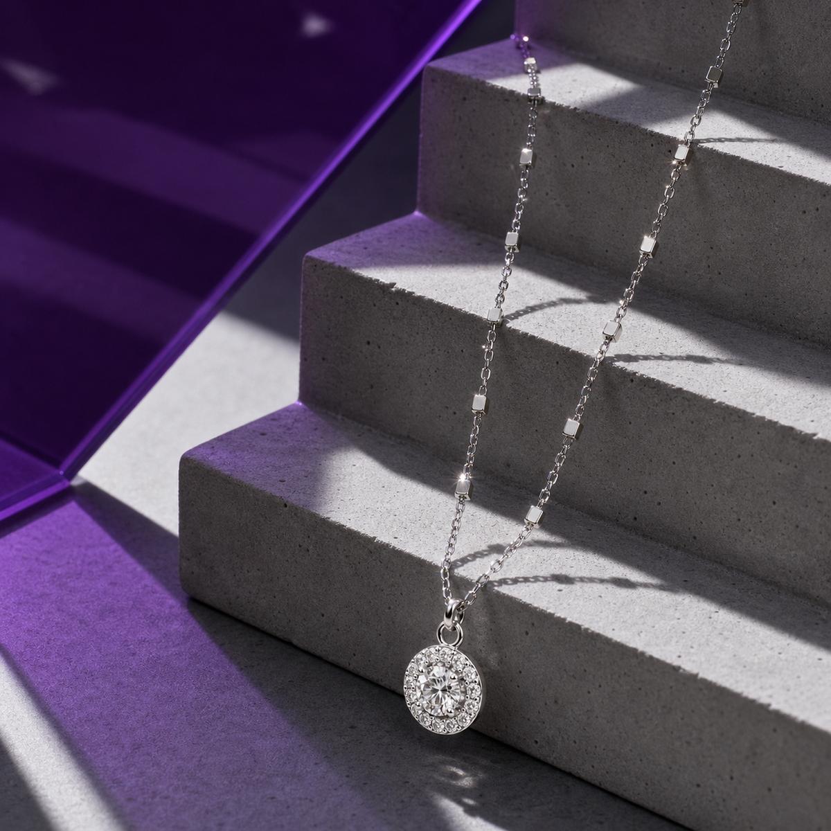 Silver Noir Orbit Pendant product image 4