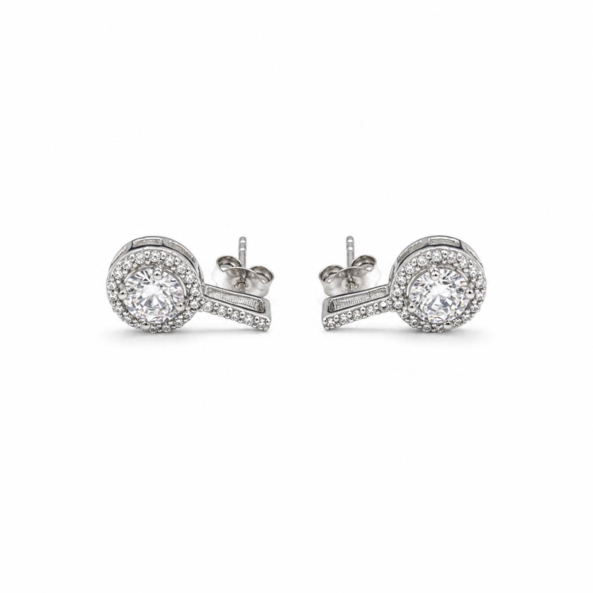 Silver Noor Halo Swing Earrings product image 1