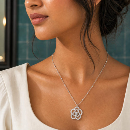 Silver Oria Bloom Pendant product image 8