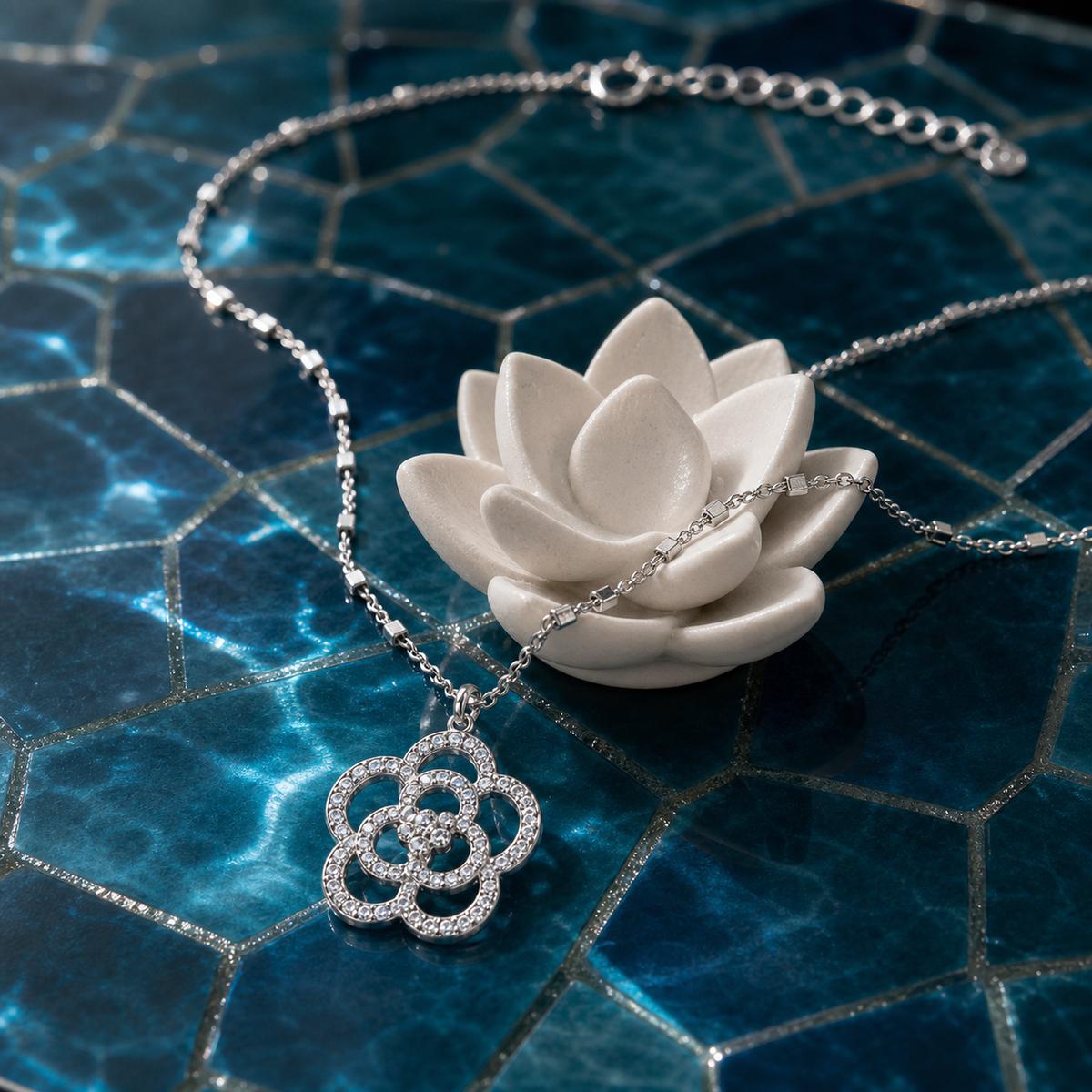 Silver Oria Bloom Pendant product image 3