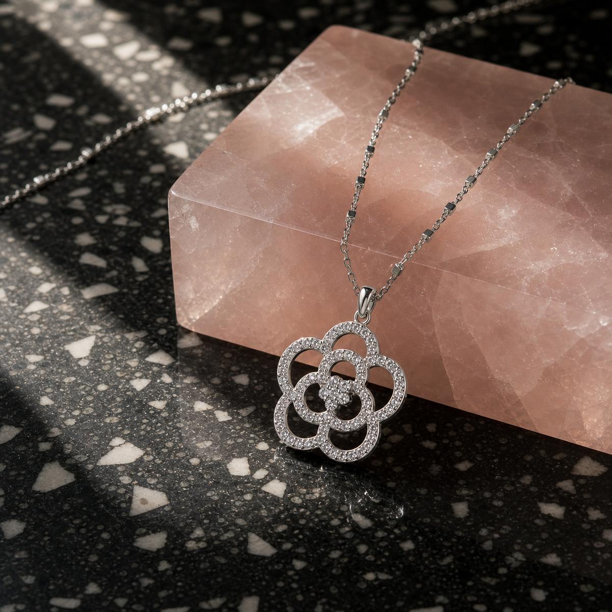 Silver Oria Bloom Pendant product image 4