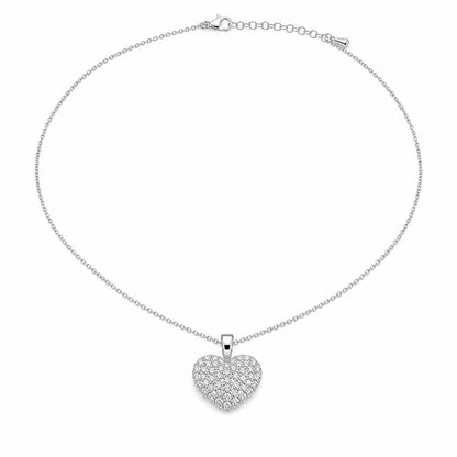 Silver Pave Heart Pendant product image 1