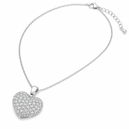 Silver Pave Heart Pendant product image 2