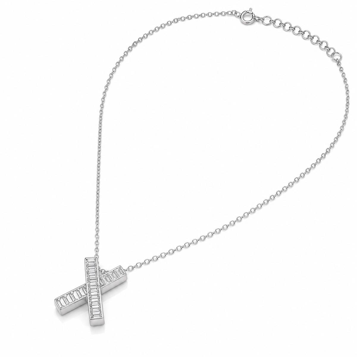 Silver Prism Cross Pendant product image 2