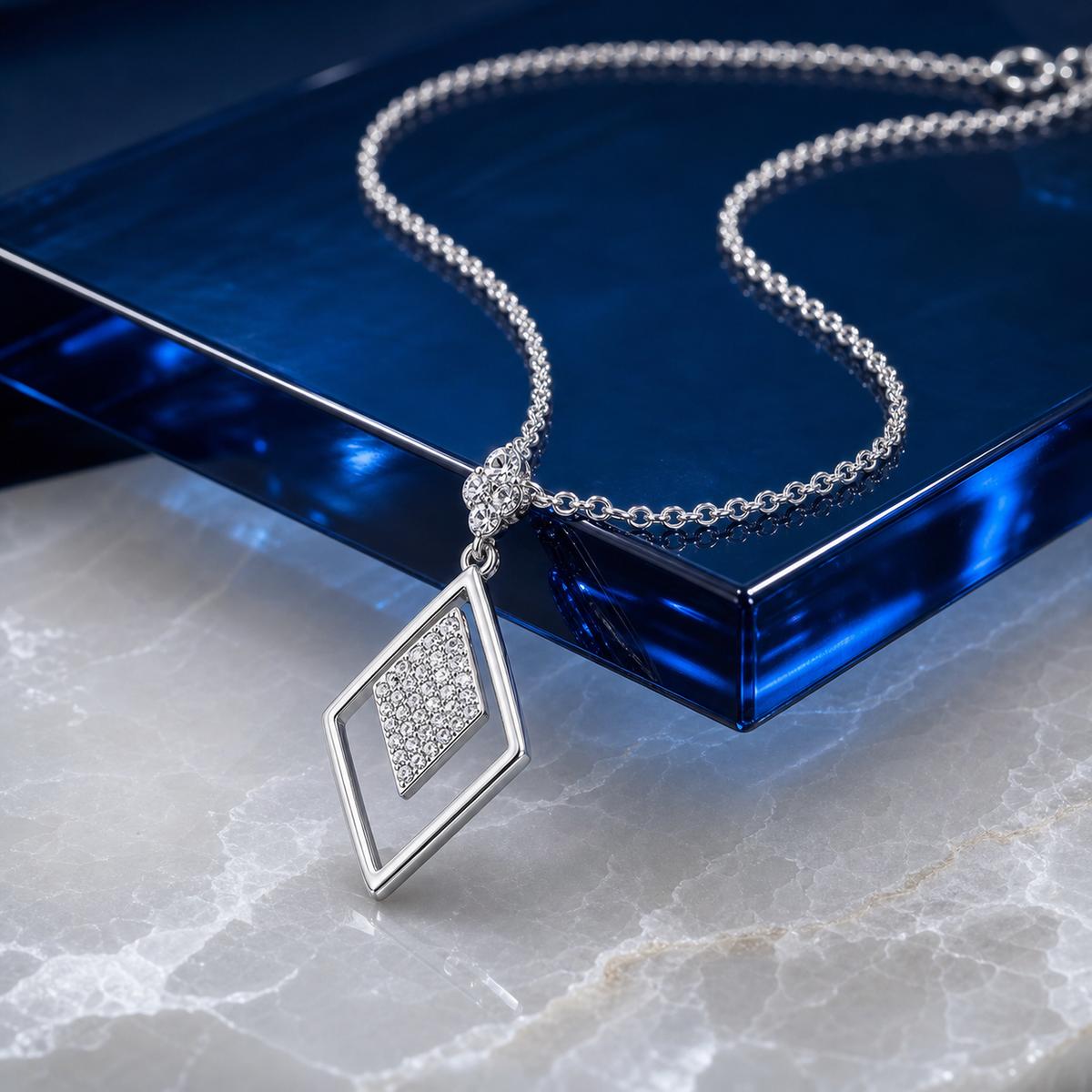 Silver Prism Diamond Pendant product image 3