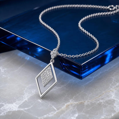Silver Prism Diamond Pendant product image 3