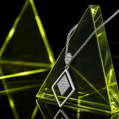 Silver Prism Diamond Pendant product image 7