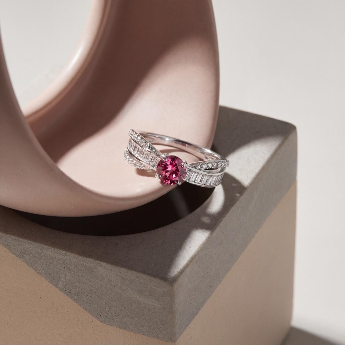 Silver Rosaline Ring design detail