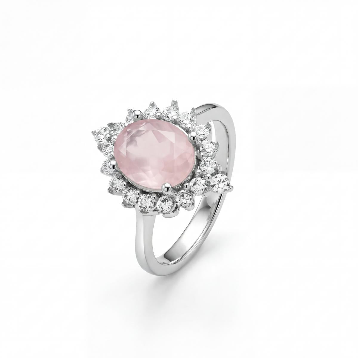 Silver Roselle Halo Ring product image 1