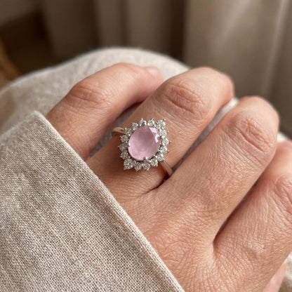 Silver Roselle Halo Ring product image 5
