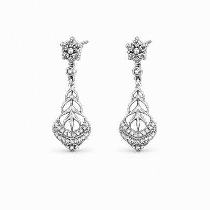 Silver Roselle Petal Earrings product image 1
