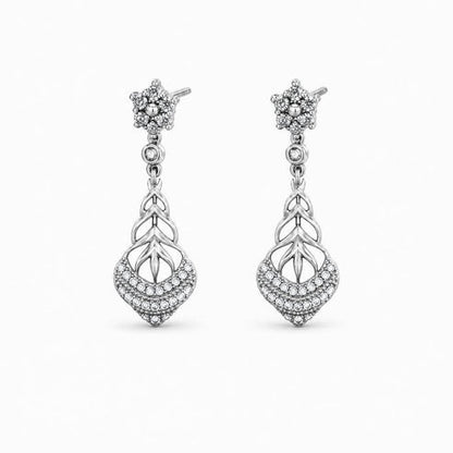 Silver Roselle Petal Earrings product image 1