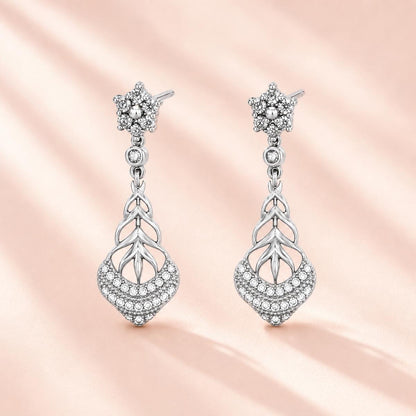 Silver Roselle Petal Earrings product image 5