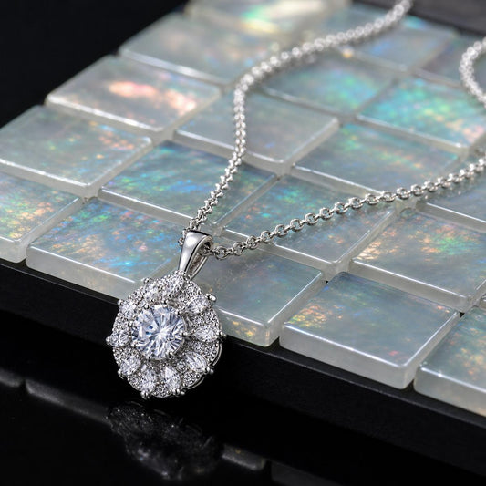 Silver Rosette Halo Pendant product image 2
