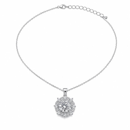 Silver Rosette Halo Pendant product image 1