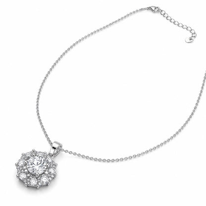 Silver Rosette Halo Pendant product image 2