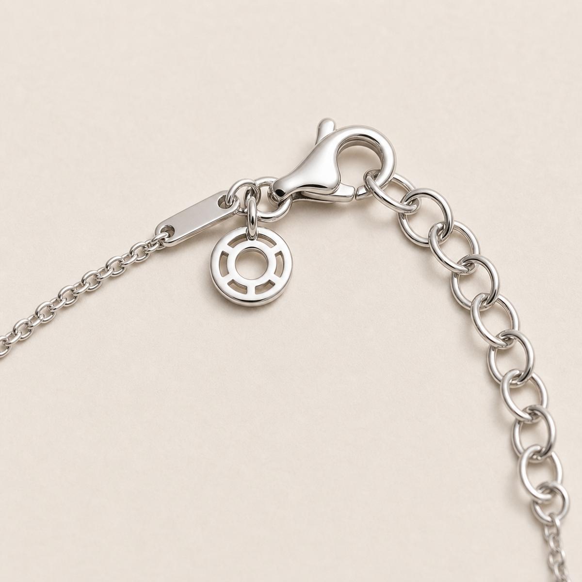 Silver Ruby Heart Anklet product image 8