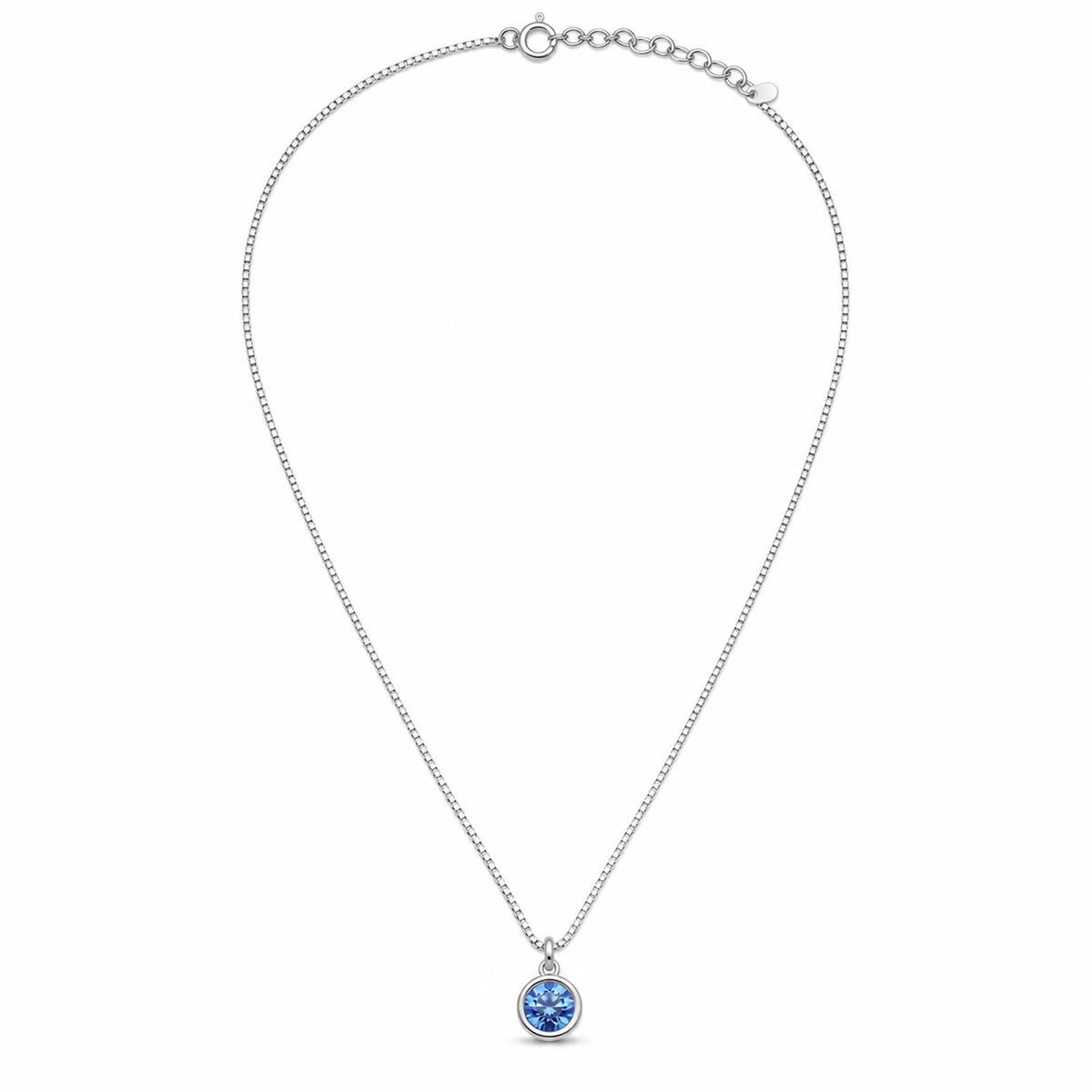 Silver Sapphire Orbit Pendant product image 1