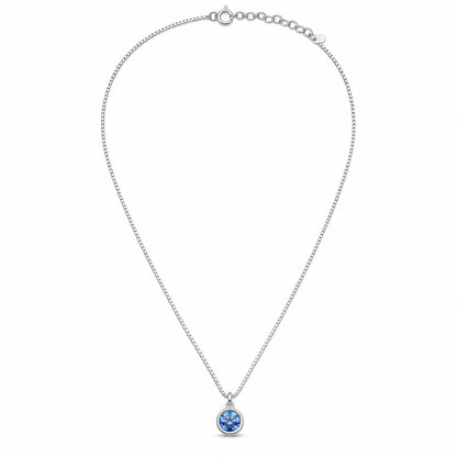 Silver Sapphire Orbit Pendant product image 1