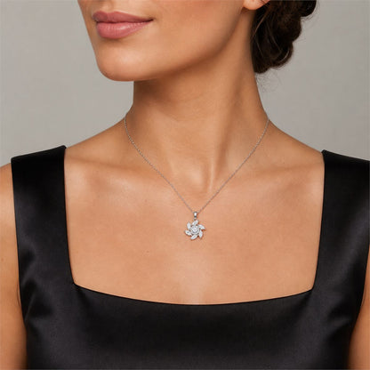 Silver Sea Turtle Charm Pendant product image 3