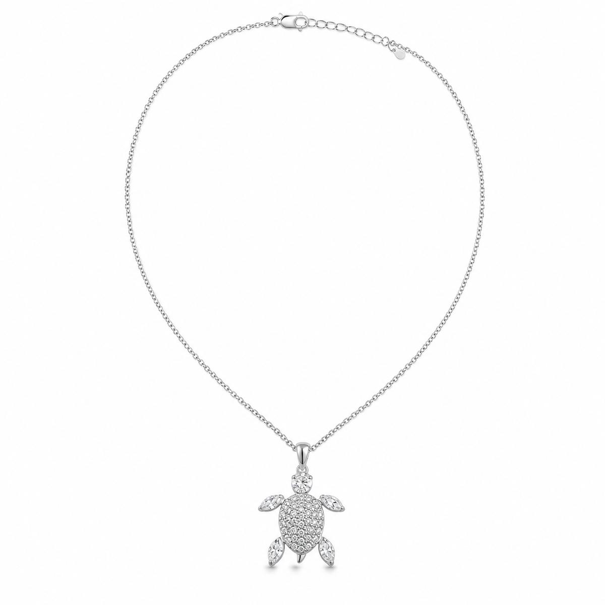 Silver Sea Turtle Charm Pendant product image 1