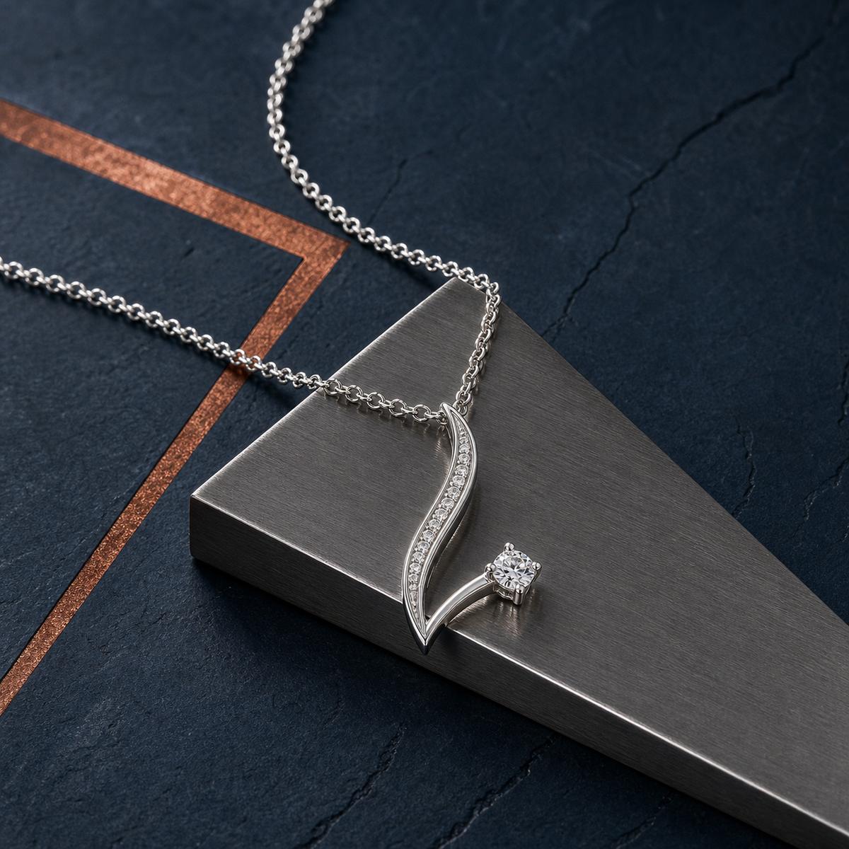 Silver Seraph Curve Pendant product image 3