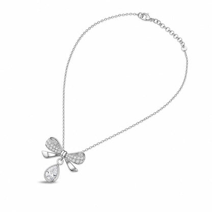 Silver Seraphina Bow Drop Pendant product image 2