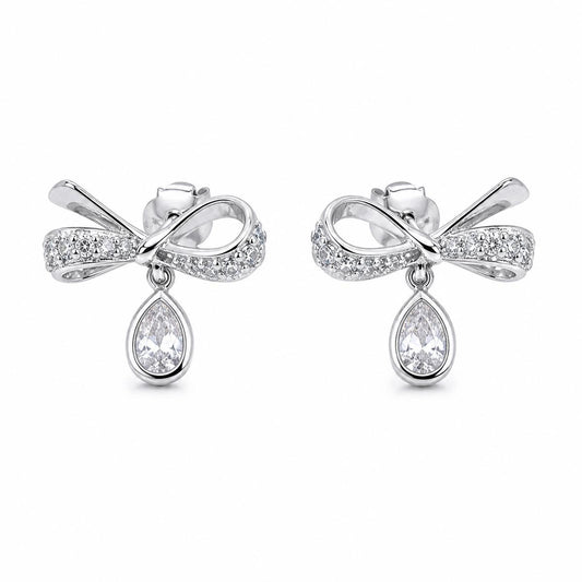 Silver Seraphina Bow Earrings product image 1