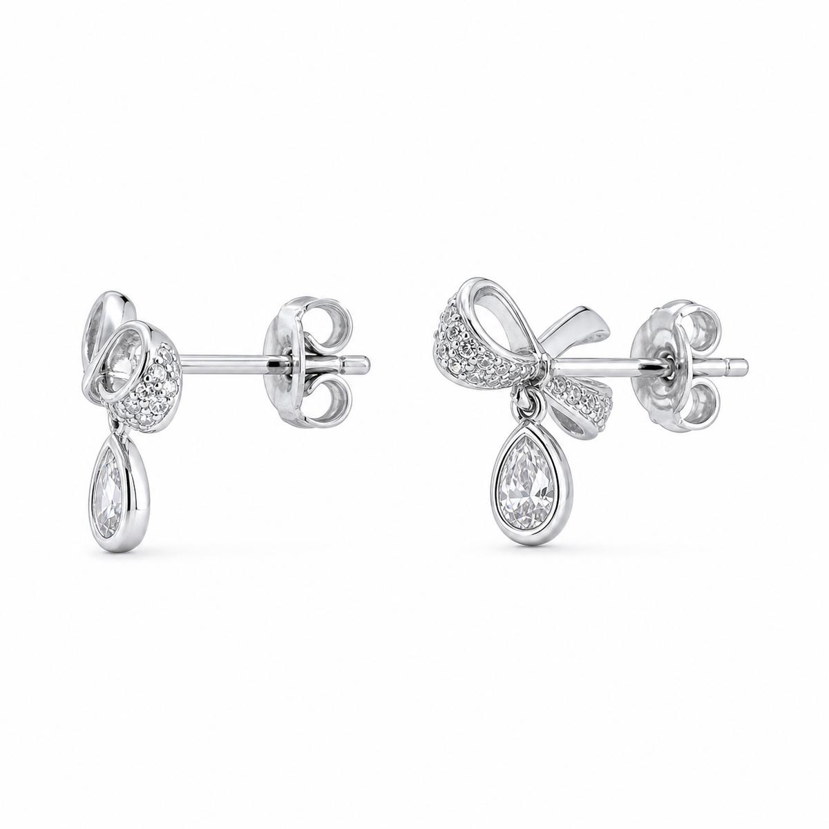 Silver Seraphina Bow Earrings product image 3
