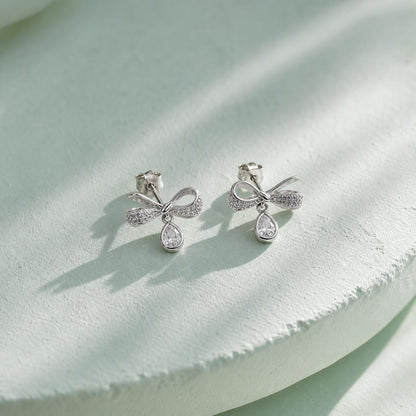 Silver Seraphina Bow Earrings product image 5