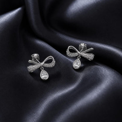 Silver Seraphina Bow Earrings product image 6