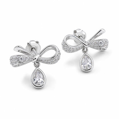 Silver Seraphina Bow Earrings product image 2