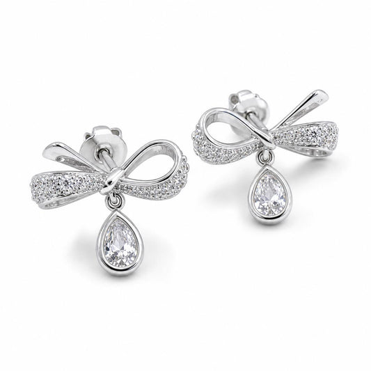 Silver Seraphina Bow Earrings product image 2