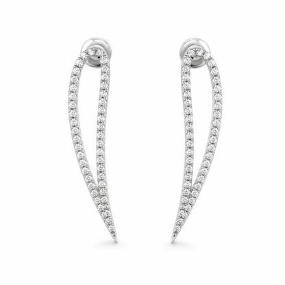 Silver Seraphina Curve Earrings product image 1