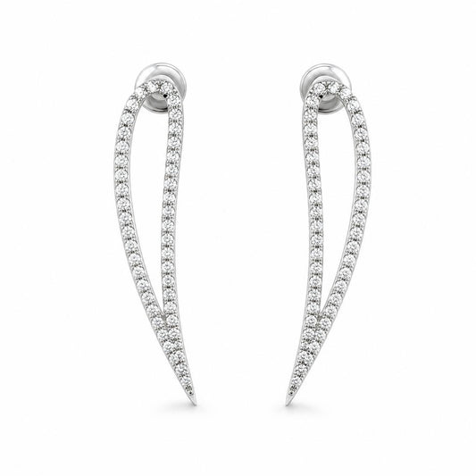 Silver Seraphina Curve Earrings product image 1