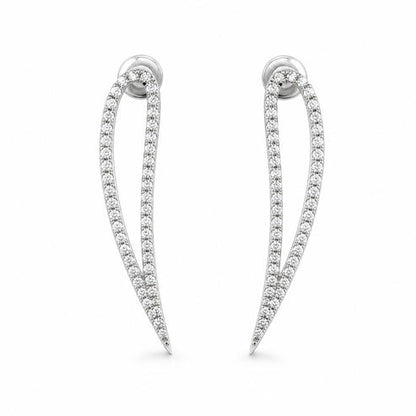 Silver Seraphina Curve Earrings product image 1