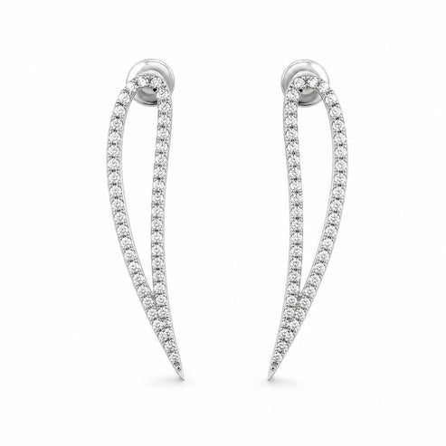 Silver Seraphina Curve Earrings product image 1