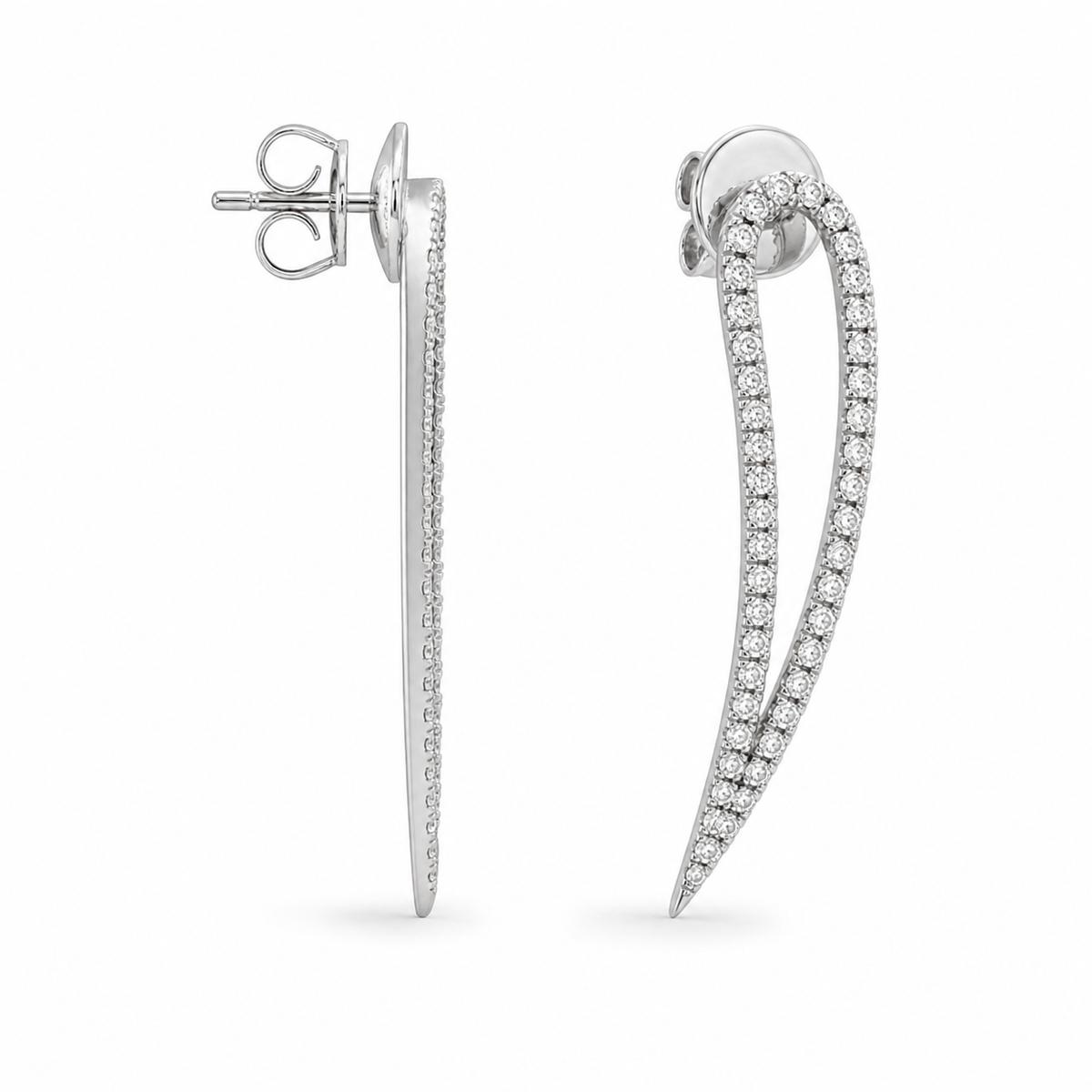 Silver Seraphina Curve Earrings product image 3