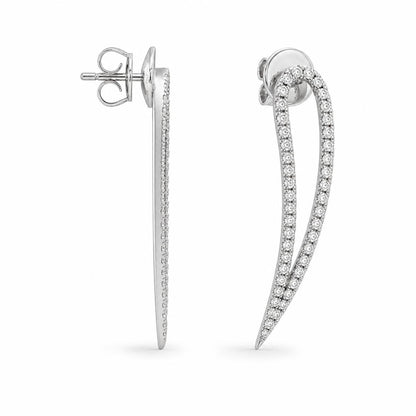 Silver Seraphina Curve Earrings product image 3