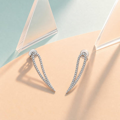 Silver Seraphina Curve Earrings product image 5