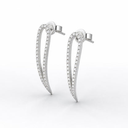 Silver Seraphina Curve Earrings product image 2