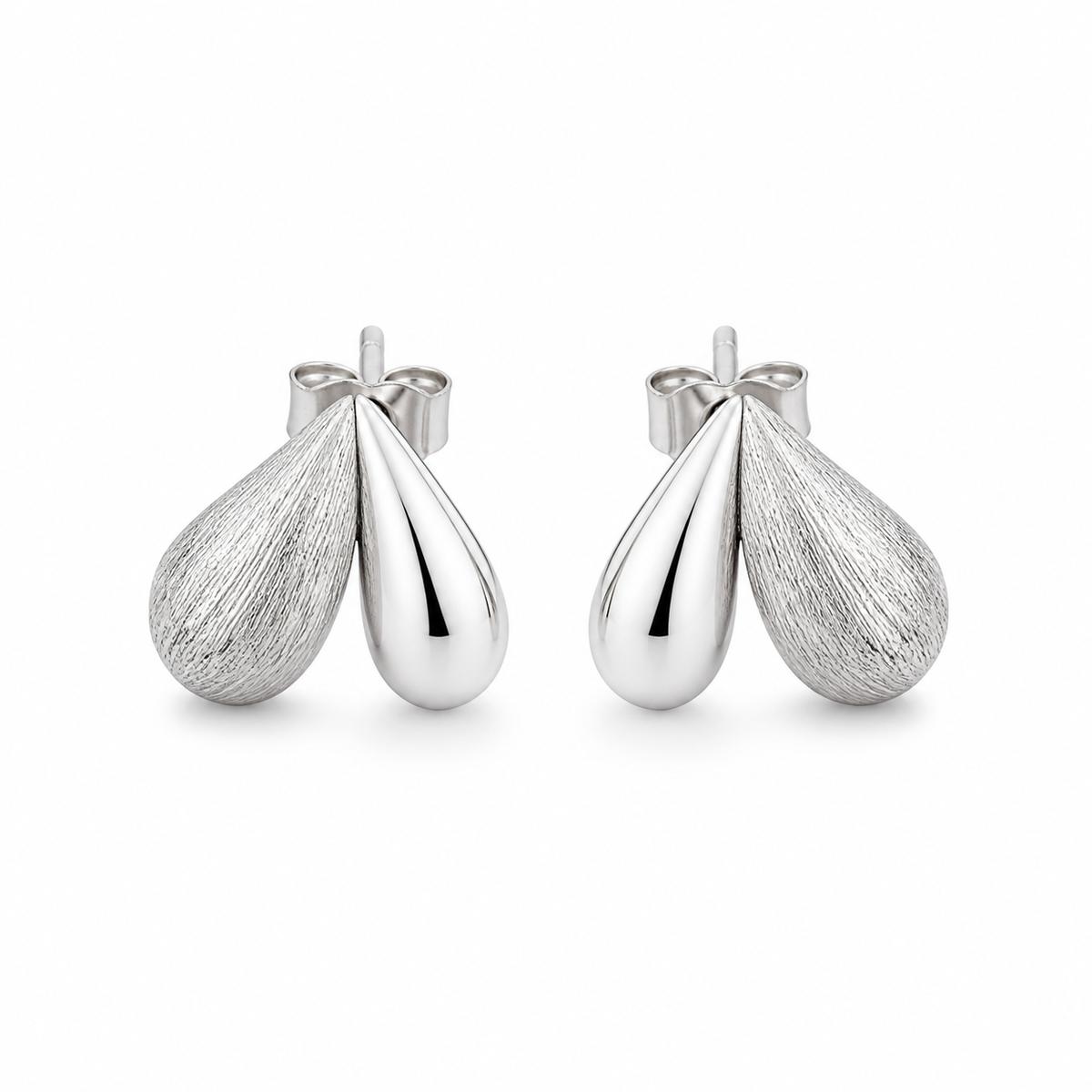 Silver Seraphina Twin Leaf Earrings product image 1