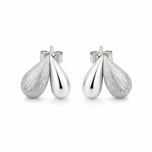 Silver Seraphina Twin Leaf Earrings product image 1