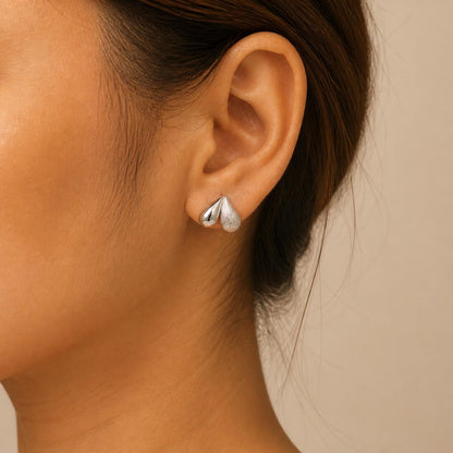Silver Seraphina Twin Leaf Earrings product image 3