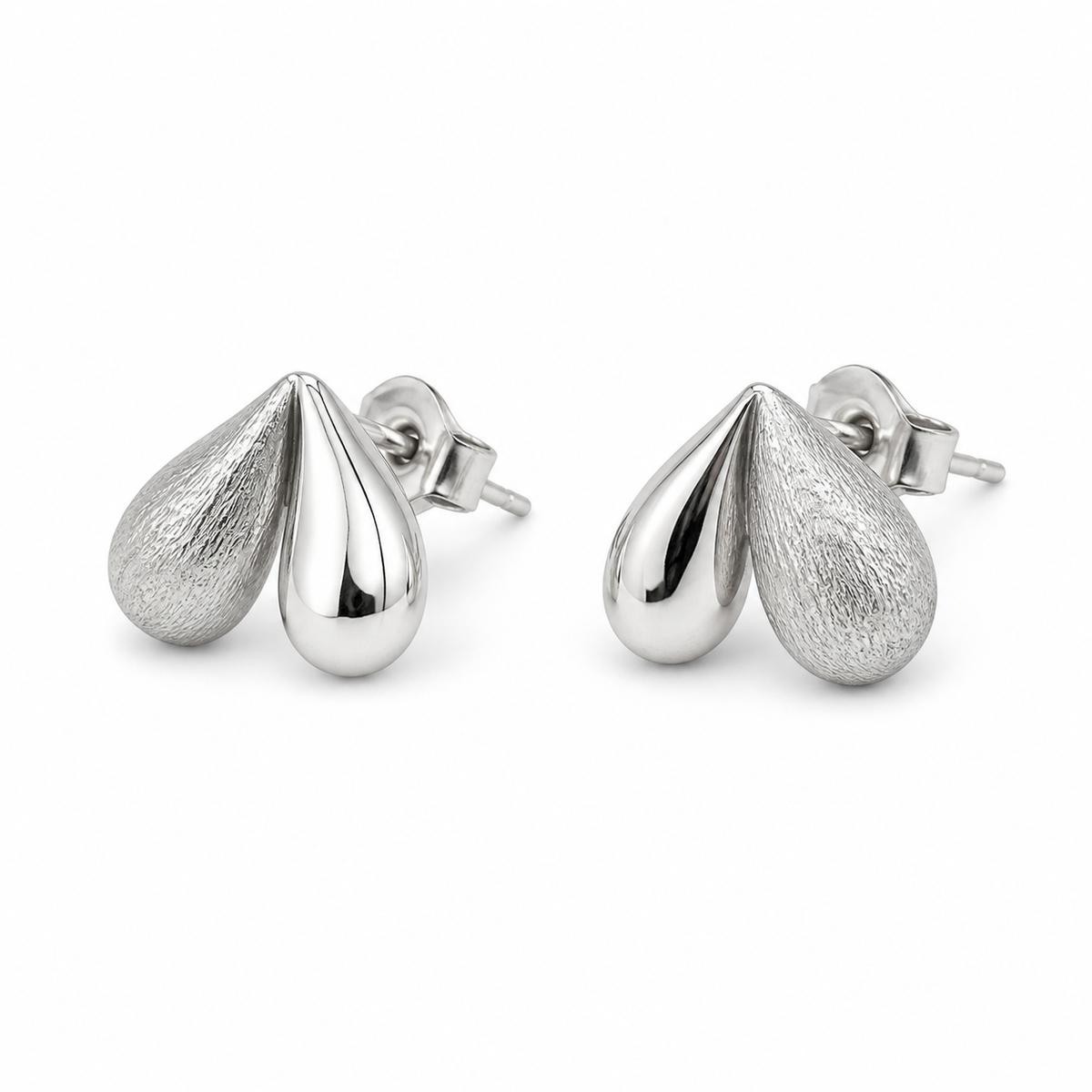 Silver Seraphina Twin Leaf Earrings product image 6